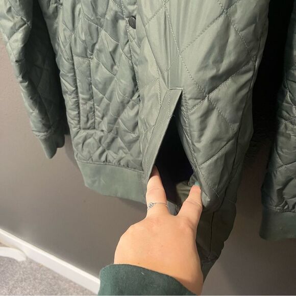 The North Face Women’s Snap Front Quilted Jacket Small Army Green - Picture 7 of 13